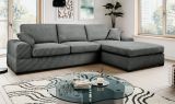 Sofa Novana in grau Strukturstoff Ecksofa 5-Sitzer 308 x 186 cm