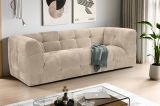 Sofa Astaro in beige Strukturstoff 2,5-Sitzer 217 cm