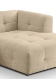 Sofa Astaro in beige Webstoff Ecksofa 5-Sitzer 292 x 161 cm