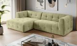 Sofa Astaro in gr�n Webstoff Ecksofa 5-Sitzer 292 x 161 cm