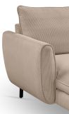 Sofa Palma in beige Cord Ecksofa U-Form 202 x 361 cm