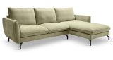 Sofa Palma in gr�n Webstoff Ecksofa 5-Sitzer 259 x 167 cm
