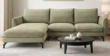 Sofa Palma in gr�n Webstoff Ecksofa 5-Sitzer 259 x 167 cm