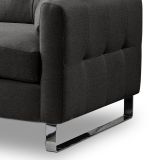Sessel Alanto in grau Flachgewebe Clubsessel 93 x 94 cm