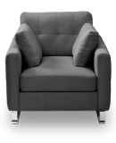 Sessel Alanto in grau Flachgewebe Clubsessel 93 x 94 cm