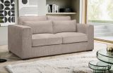 Sofa Canedo in beige-braun Cord Couch 2,5-Sitzer 200 cm