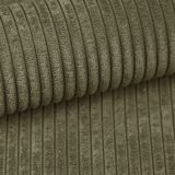 Sessel Canedo in khaki Cord Loungesessel 120 cm