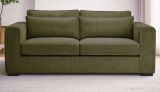 Sofa Canedo in khaki Cord Couch 3-Sitzer 241 cm