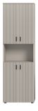 Badezimmer Hochschrank Livia in Kaschmir Badschrank 60 x 192 cm
