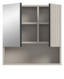 Badezimmer Spiegelschrank Livia in Kaschmir Badschrank mit Spiegel 54 cm