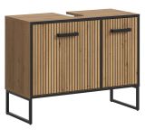 Waschbeckenunterschrank Scana in Artisan Eiche Badezimmer Unterschrank 80 cm, Soft-Close