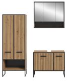 Badm�bel Set 3-teilig Scana in Artisan Eiche Badkombination 154 x 192 cm, Soft-Close