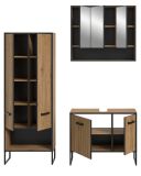 Badm�bel Set 3-teilig Scana in Artisan Eiche Badkombination 154 x 192 cm, Soft-Close