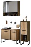 Badm�bel Set 3-teilig Scana in Artisan Eiche Badkombination 125 x 192 cm, Soft-Close