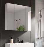 Badezimmer Spiegelschrank Talerno in Wei�, 3-t�rig 82 x 77