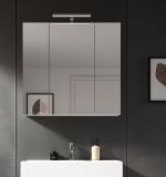 Badezimmer Spiegelschrank Talerno in Wei�, 3-t�rig 82 x 77