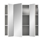 Badezimmer Spiegelschrank Talerno in Wei�, 3-t�rig 82 x 77