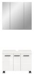 Badm�bel Set 2-teilig Talerno in wei� Hochglanz Badkombination 82 x 191 cm