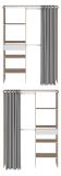 Parisot Kinder und Jugend Schlafzimmer Set Most Akazie und wei� mit Stauraumbett (160 x 200) und Kleiderschrank