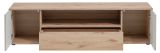 TV-Lowboard Cathlyn in Viking Eiche und Kaschmir, TV Unterschrank mit Push-To-Open 160 cm