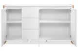 Sideboard Malta in Wei� mit Artisan Eiche 160 x 88 cm