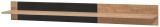 Wandboard Heron in Ribbeck Eiche und schwarz Wandregal mit gefr�sten Rillen 160 cm