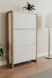 Schuhkipper Malta in Wei� mit Artisan Eiche 70 x 125 cm