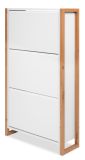 Schuhkipper Malta in Wei� mit Artisan Eiche 70 x 125 cm