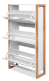 Schuhkipper Malta in Wei� mit Artisan Eiche 70 x 125 cm
