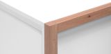 Highboard Malta in Wei� und Artisan Eiche 120 x 139 cm