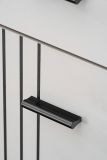 Garderobe Set Vektor in Kaschmir und schwarz Garderobenkombination 5-teilig mit Streifenmuster 180 x 203 cm