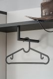 Garderobe Set Vektor in Kaschmir und schwarz Garderobenkombination 5-teilig mit Streifenmuster 180 x 203 cm