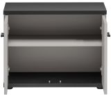 Garderobe Set Vektor in Kaschmir und schwarz Garderobenkombination 5-teilig mit Streifenmuster 180 x 203 cm