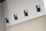 Garderobe Set Vektor in Kaschmir mit Schwarz, 6-teilige Flurgarderobe 210 x 203 cm