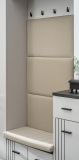 Garderobe Set Vektor in Kaschmir mit Schwarz, 6-teilige Flurgarderobe 210 x 203 cm
