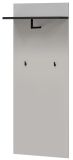 Garderobenpaneel Vektor in Kaschmir und schwarz Wandgarderobe 60 x 157 cm