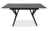 Esstisch Como in dunkel Grau Steinoptik Tisch ausziehbar 160 / 200 x 90 cm