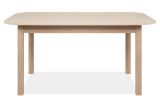 Esstisch Gilian in Samt und Riva Eiche Tisch ausziehbar 160 / 200 x 90 cm