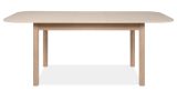 Esstisch Gilian in Samt und Riva Eiche Tisch ausziehbar 160 / 200 x 90 cm