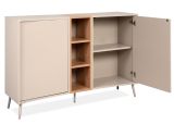 Sideboard Sena in Kaschmir und Artisan Eiche 135 cm, mit Push-to-Open