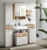 Badm�bel Set Matteo in Kaschmir und Evoke Eiche Badkombination 154 x 191 cm