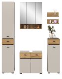 Badm�bel Set Matteo in Kaschmir und Evoke Eiche Badkombination 154 x 191 cm