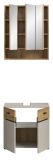 Badm�bel Set Matteo in Kaschmir und Evoke Eiche Badkombination 60 x 191 cm