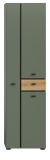 Badezimmer Hochschrank Matteo in Gr�n mit Evoke Eiche 51 x 191 cm