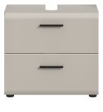 Waschbeckenunterschrank Cover in Kaschmir / Sand, Badschrank 60 cm mit Vollauszug