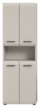 Badezimmer Hochschrank Cover in Kaschmir / Sand Badschrank 4-t�rig 60 x 185 cm