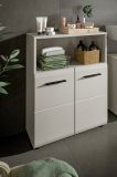 Badezimmer Kommode Cover in Kaschmir / Sand Badschrank 2-t�rig 60 x 80 cm