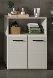 Badezimmer Kommode Cover in Kaschmir / Sand Badschrank 2-t�rig 60 x 80 cm