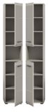 Badezimmer Hochschrank Cover in Kaschmir / Sand, 2-t�riger Badschrank 30 x 185 cm