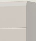 Badezimmer Hochschrank Cover in Kaschmir / Sand, 6-t�riger Mehrzweckschrank 90 x 185 cm